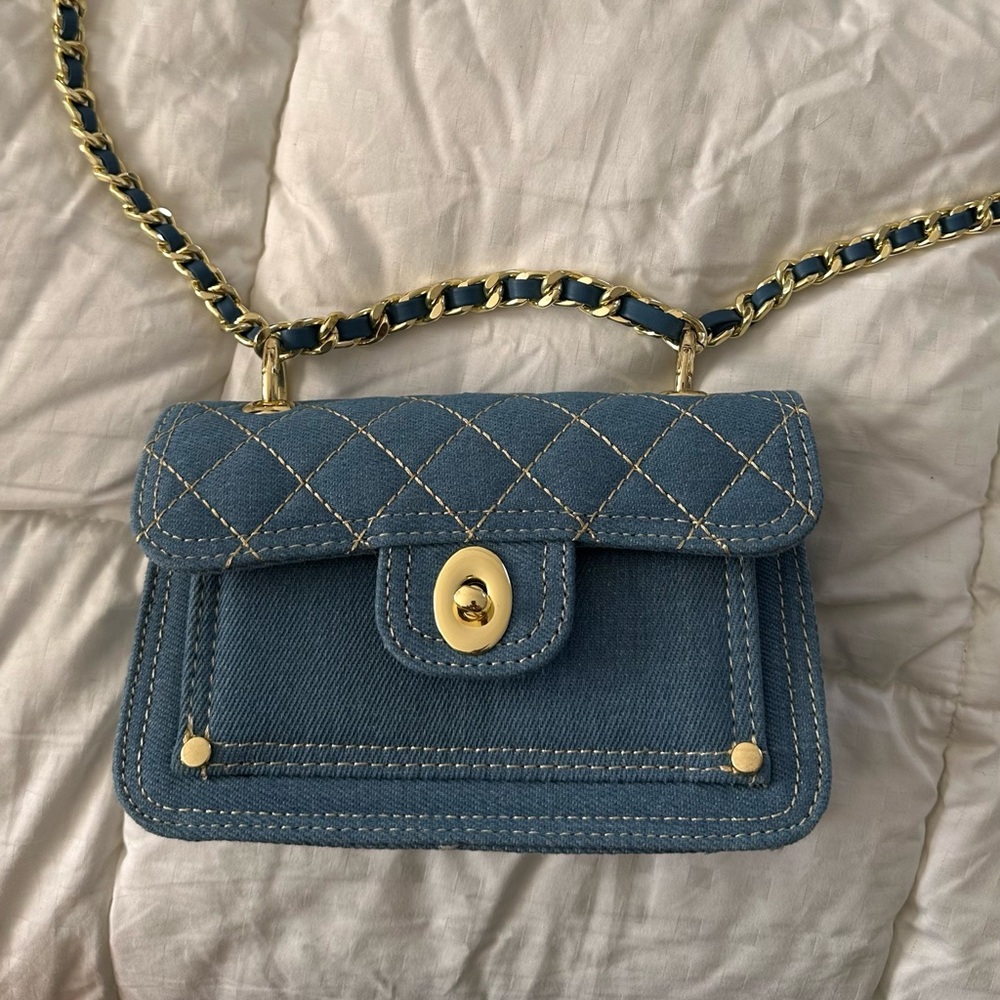 Stylish Blue Denim Mini  Women's Bag